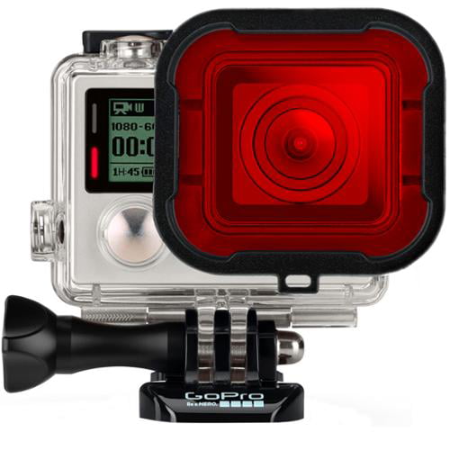 Ciyoon 2019 Red Diving Filter Set for gopro hero3+/4/5/6/7 Diving Fill Light Integrated 